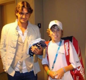 Reilly Opelka gran tifoso di Roger Federer