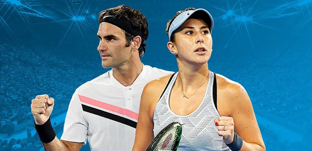 Roger Federer e Belinda Bencic nella foto