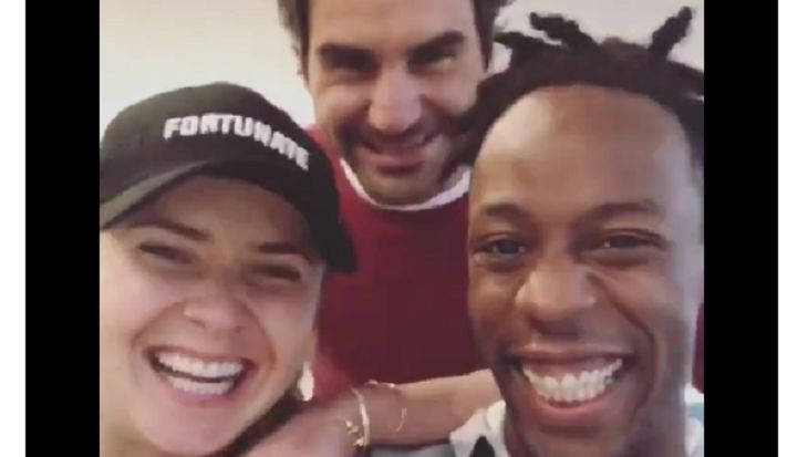 Tra Monfils e Svitolina irrompe Roger Federer (VIDEO)