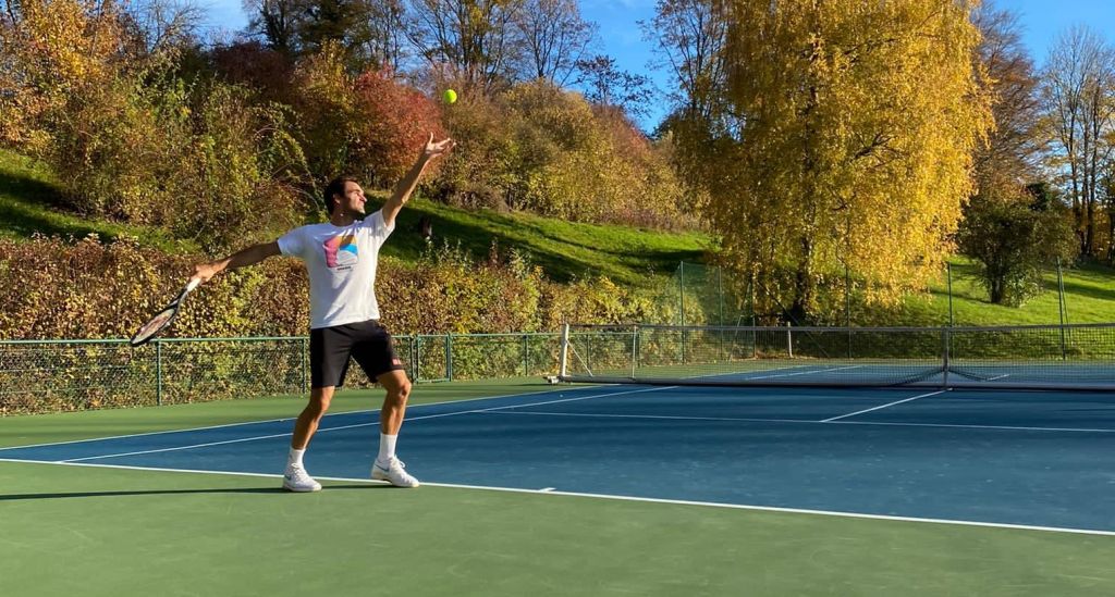 Roger Federer nella foto