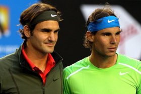 Nella foto Rafael Nadal e Roger Federer