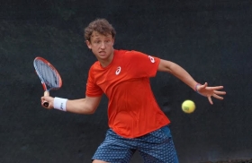 Il canturino Federico Arnaboldi ha conquistato il 2° turno delle qualificazioni al 57° Trofeo Bonfiglio, ora affronta l'americano Bryde - (Foto Roberto Recalcati)