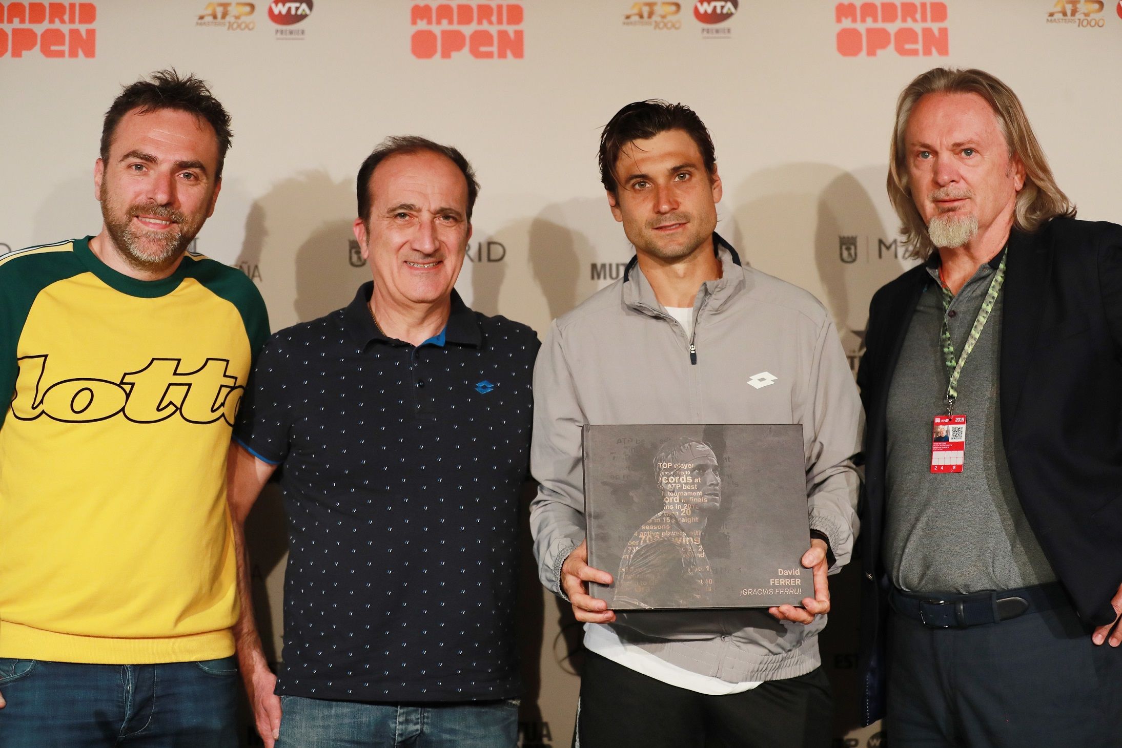 David Ferrer con Andrea Tomat Presidente di Lotto