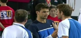 Fish, Dimitrov e l'arbitro.