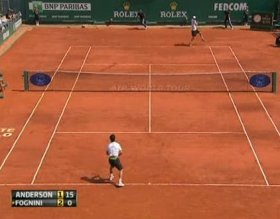 Il video dell'incontro di Fabio Fognini contro Kevin Anderson