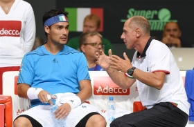 Fabio Fognini e Corrado Barazzutti