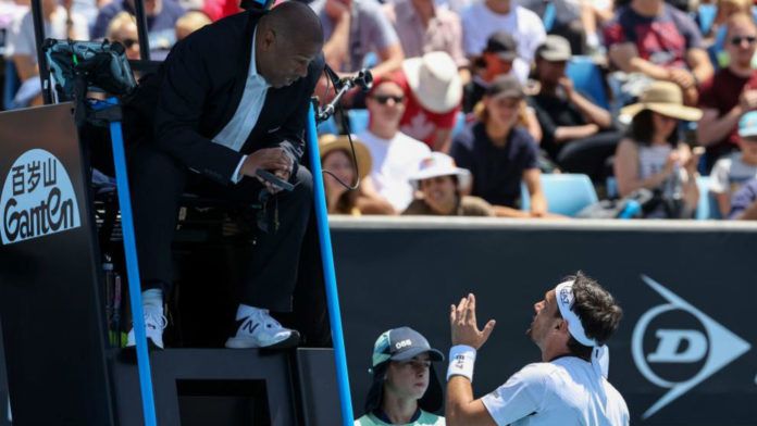Il battibecco tra Fognini e Bernardes a Melbourne