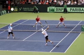 Fabio Fognini e Simone Bolelli vittorioso oggi nel doppio
