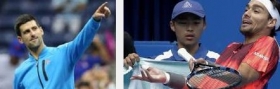Novak Djokovic e Fabio Fognini