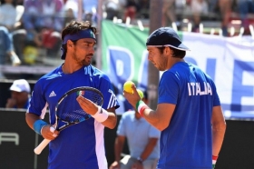 Paolo Lorenzi e Fabio Fognini nella foto