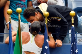Fabio Fognini e Flavia Pennetta scherzano sul nuovo coach di Fabio