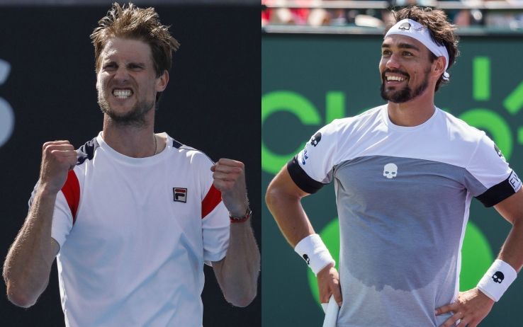 Andreas Seppi e Fabio Fognini nella foto