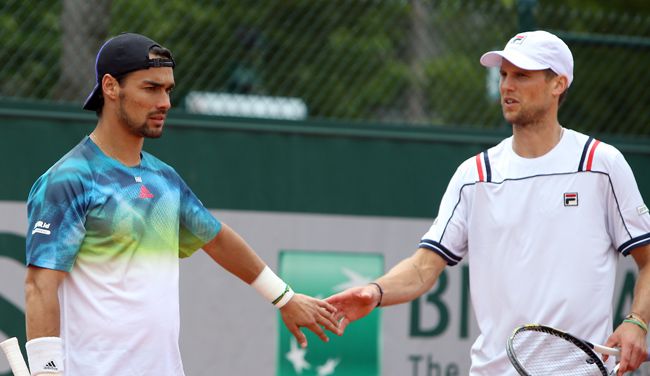 Fabio Fognini e Andreas Seppi nella foto