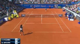 Fabio Fognini vittorioso su Dustin Brown a Monaco di Baviera
