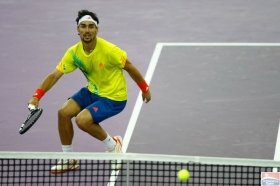 Fabio Fognini impegnato in Cina.