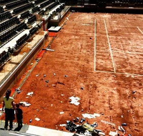 La discarica al Foro Italico