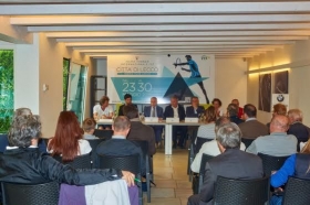 La presentazione della prima edizione del trofeo Città di Lecco, che scatterà sabato 23 maggio (foto Alberto Locatelli)