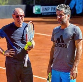 Giorgio Galimberti con Corrado Barazzutti