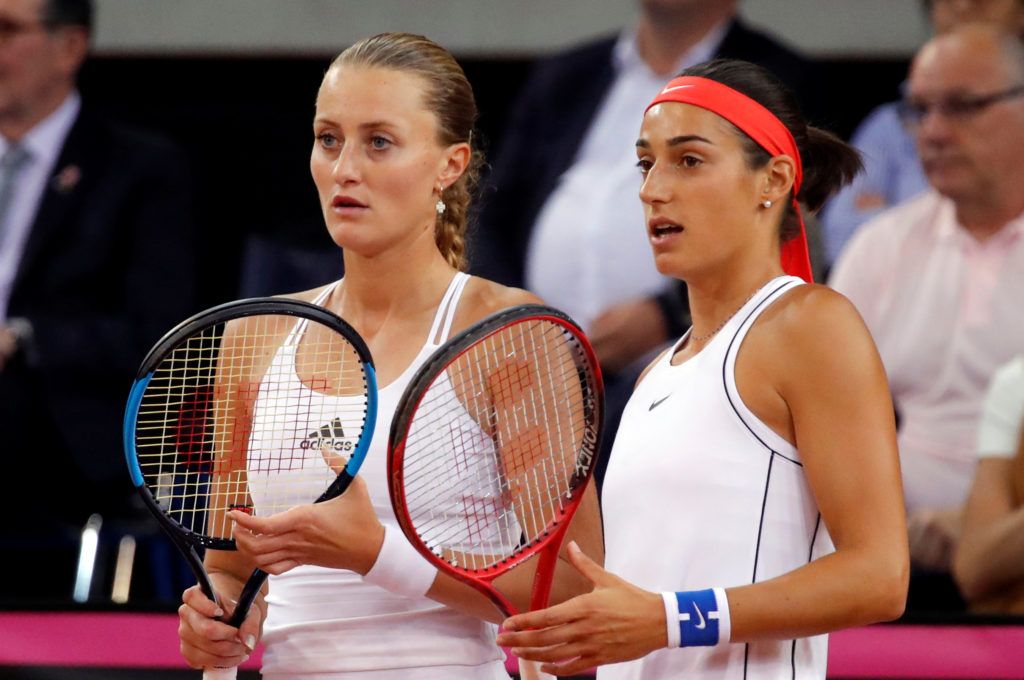 Caroline Garcia e Kristina Mladenovic nella foto