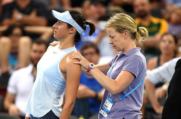 Caroline Garcia nella foto di oggi a Brisbane