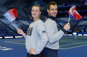 Richard Gasquet e Kristina Mladenovic nella foto