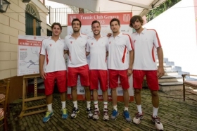 Nella foto la squadra del Tennis Club Genova