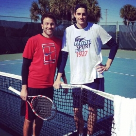 Nella foto John Isner e Justin Gimelstob