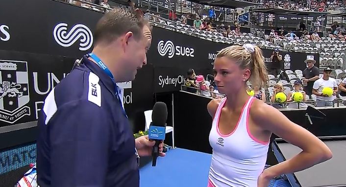 Camila Giorgi classe 1991, al momento al n.83 WTA nella Live