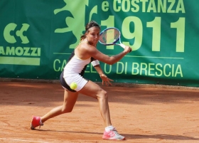 Claudia Giovine ha firmato l'impresa superando la numero 4 Cirstea - (foto Maffeis).