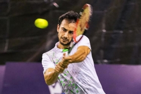 Lorenzo Giustino, napoletano classe 1991, sfiderà Alberto Brizzi nel big match del primo turno degli Internazionali Città di Padova (foto Antonio Milesi)