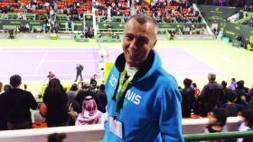 Fabio Goretti, coach al Tennis Training Villa Candida a Foligno. Al momento segue Thomas Fabbiano e Luca Vanni.