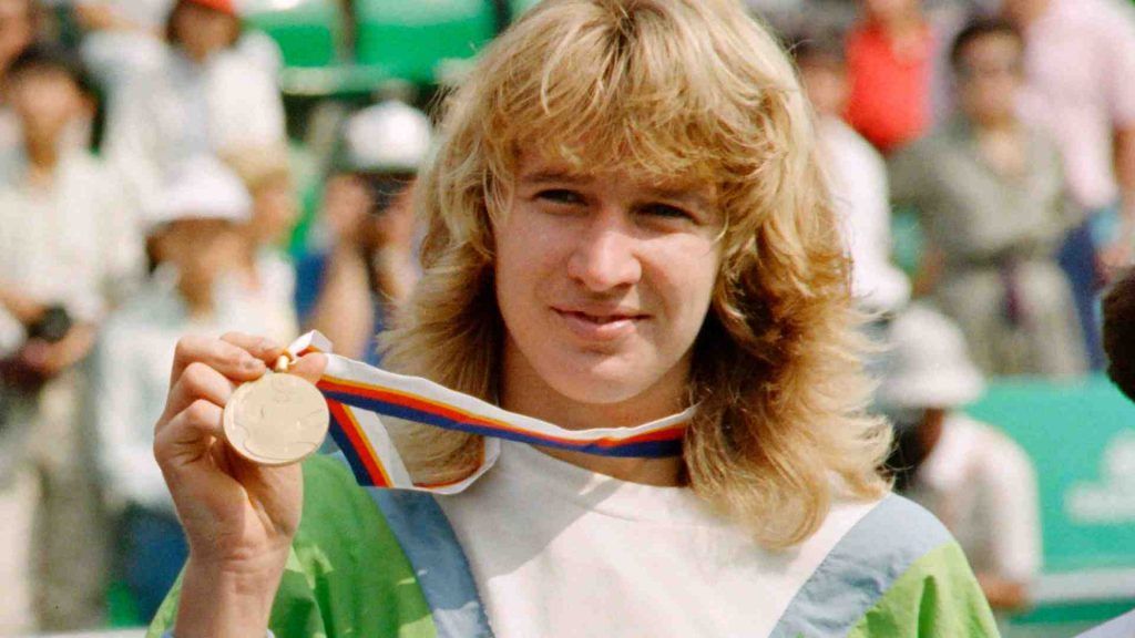 Steffi Graf con l'Oro di Seoul