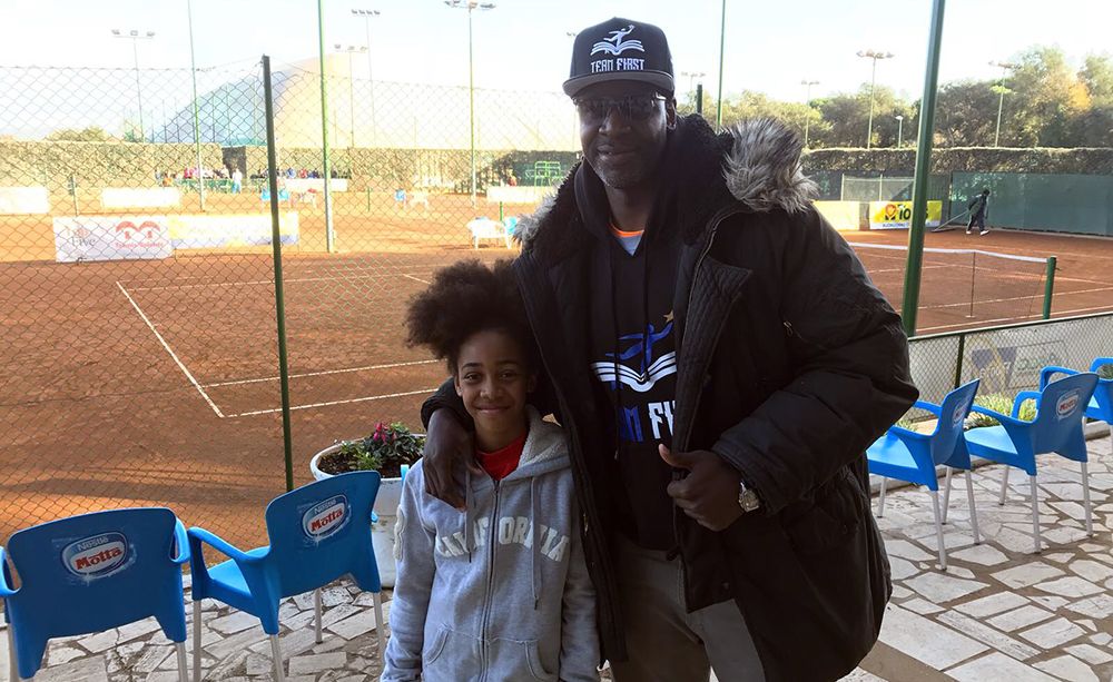 (nella foto con il papà ex cestista Tyron Grant) - Foto Biagio Milano