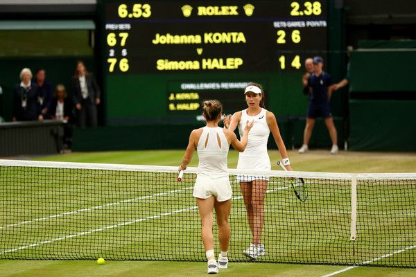 Simona Halep e Johanna Konta