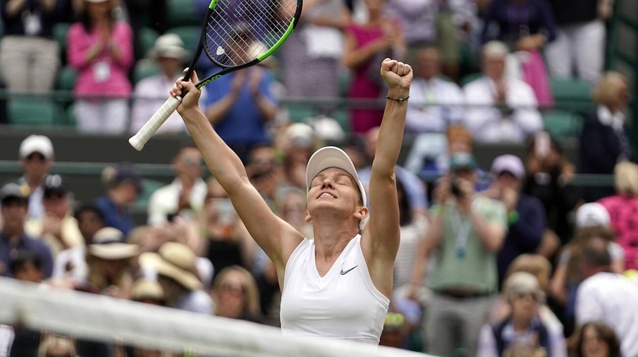 Simona Halep nella foto
