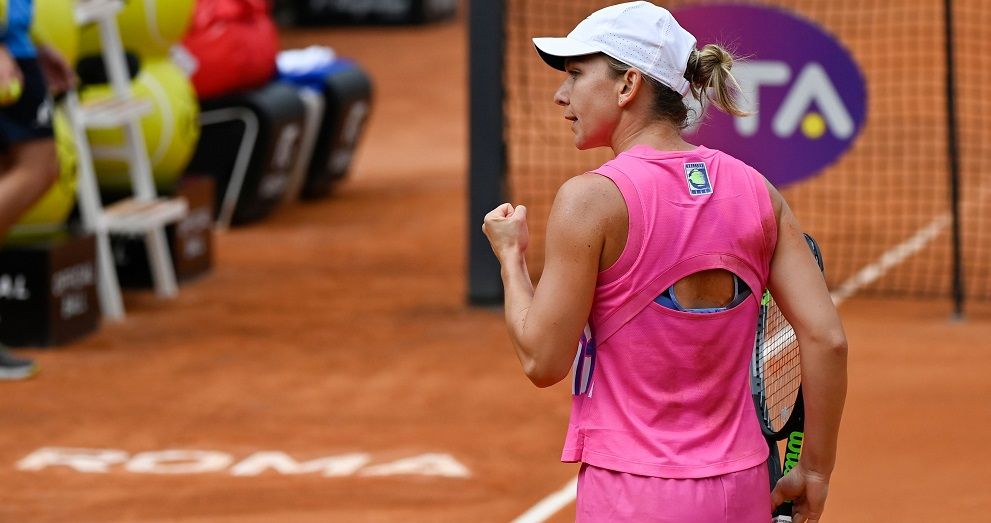 Simona Halep nella foto
