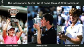 Henin, Safin e Sukova candidati per l'Hall of Fame