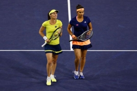 Martina Hingis e Sania Mirza nella foto