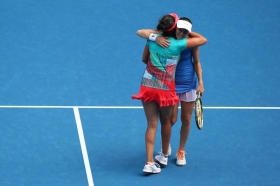 Martina Hingis e Sania Mirza nella foto
