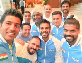 La squadra indiana di Davis Cup
