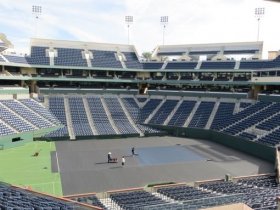 Lo Stadio di Indian Wells è in fase di ristrutturazione ed è già in preparazione per la prossima edizione del torneo.