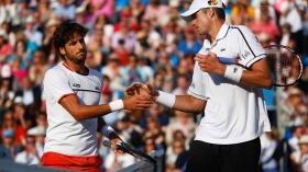 Feliciano Lopez e John Isner nella foto