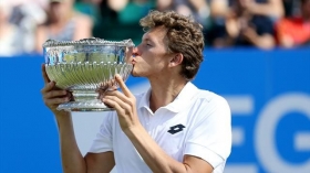 Denis Istomin ha vinto sabato il primo torneo in carriera