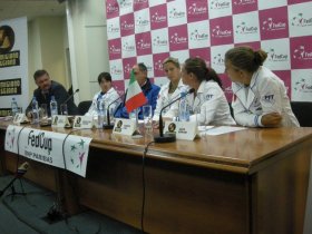 La squadra italiana di Fed Cup