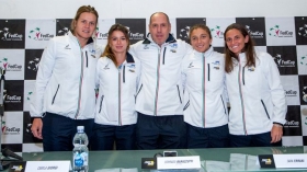 La squadra italiana di Fed Cup - Foto Coletta