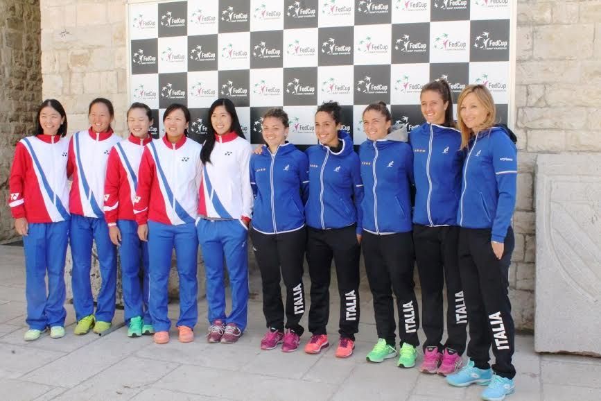 Le squadre di Italia e China Taiwan