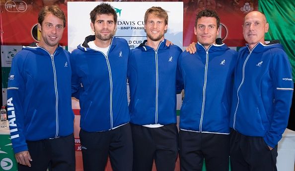 La squadra italiana di Davis Cup - Foto Getty Images