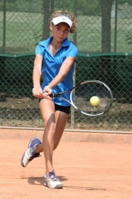 Julie Bousseau, francese classe 2003, ha vinto tutti i sei incontri disputati a Salò (foto Alvaro Maffeis).