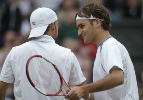 Nikolas Kiefer sorpreso da Roger Federer
