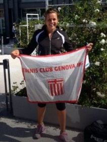 Karin Knapp gioca con il Tennis Club Genova